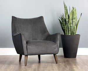 Sorrel Lounge Chair - Polo Club Kohl Grey / Abbington Black