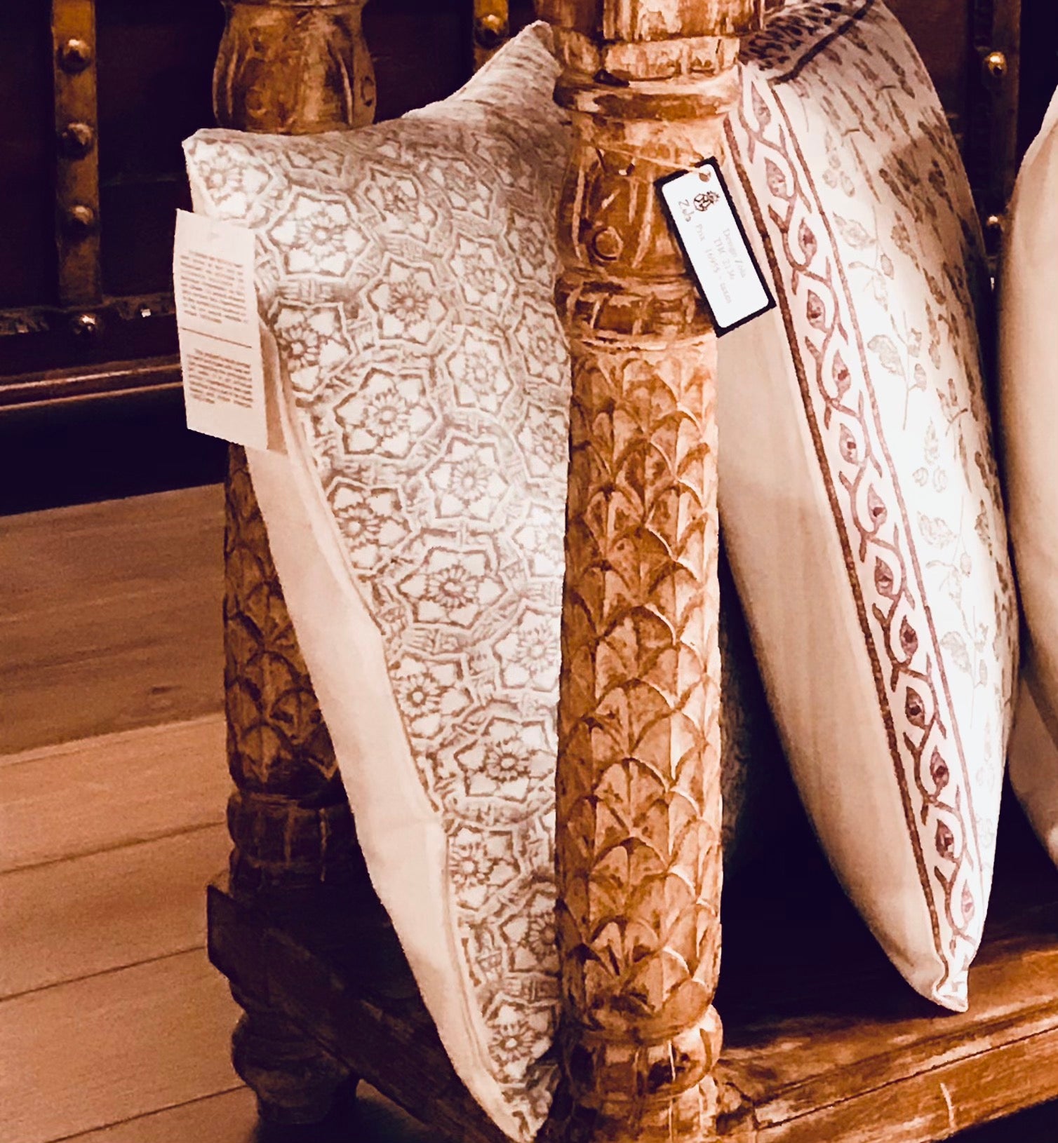 Amritsar Hand block printed cushion