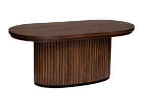 OVAL -Solid Mango Wood Coffee Table