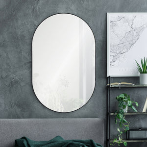 WEBSTER Oval wall mirror
