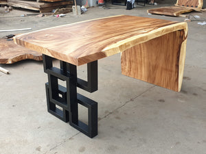 ART - Chamcha wood and metal writing desk