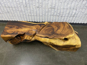 ART - Banc en bloc de bois de chamcha 55"