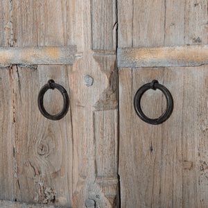 VINTAGE - Armoire 2 portes antique blanc