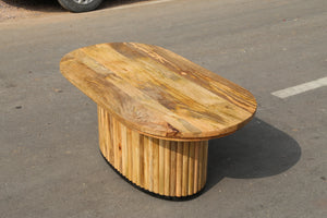 OVAL -Solid Mango Wood Coffee Table