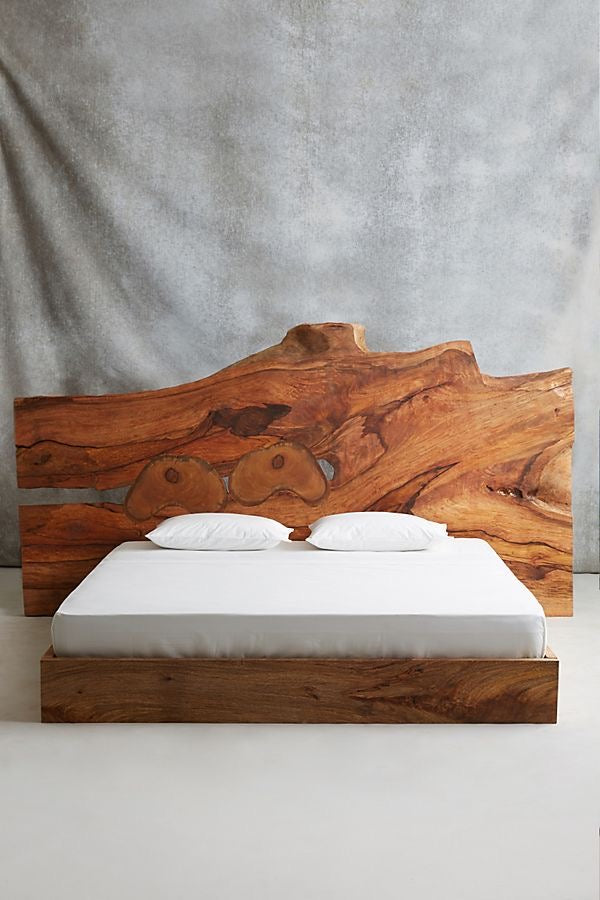 SWEE -Chamcha wood organic queen bed