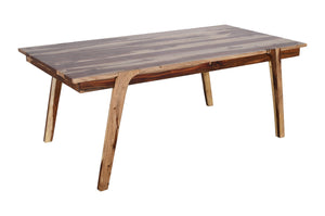 SARI - Table à manger en bois de Sheesham fait à la main en Brun pâle