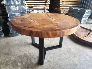 ART- Chamcha wood round shape Dining table 48"