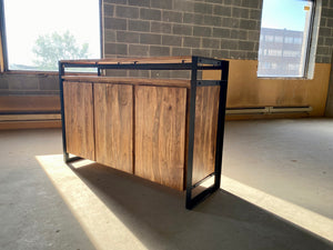 URBAN- sideboard with 3 doors, 1 open shelf
