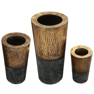 FREYA Medium Metal Floor Vase